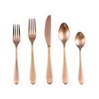 Maraca Copper Satin 18/0 20-Piece Flatware Set (Service for 4)
