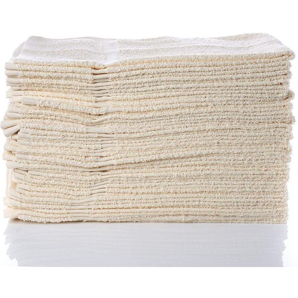 Infinitee Xclusives Premium White Washcloths Set Pack of 12, 13x13