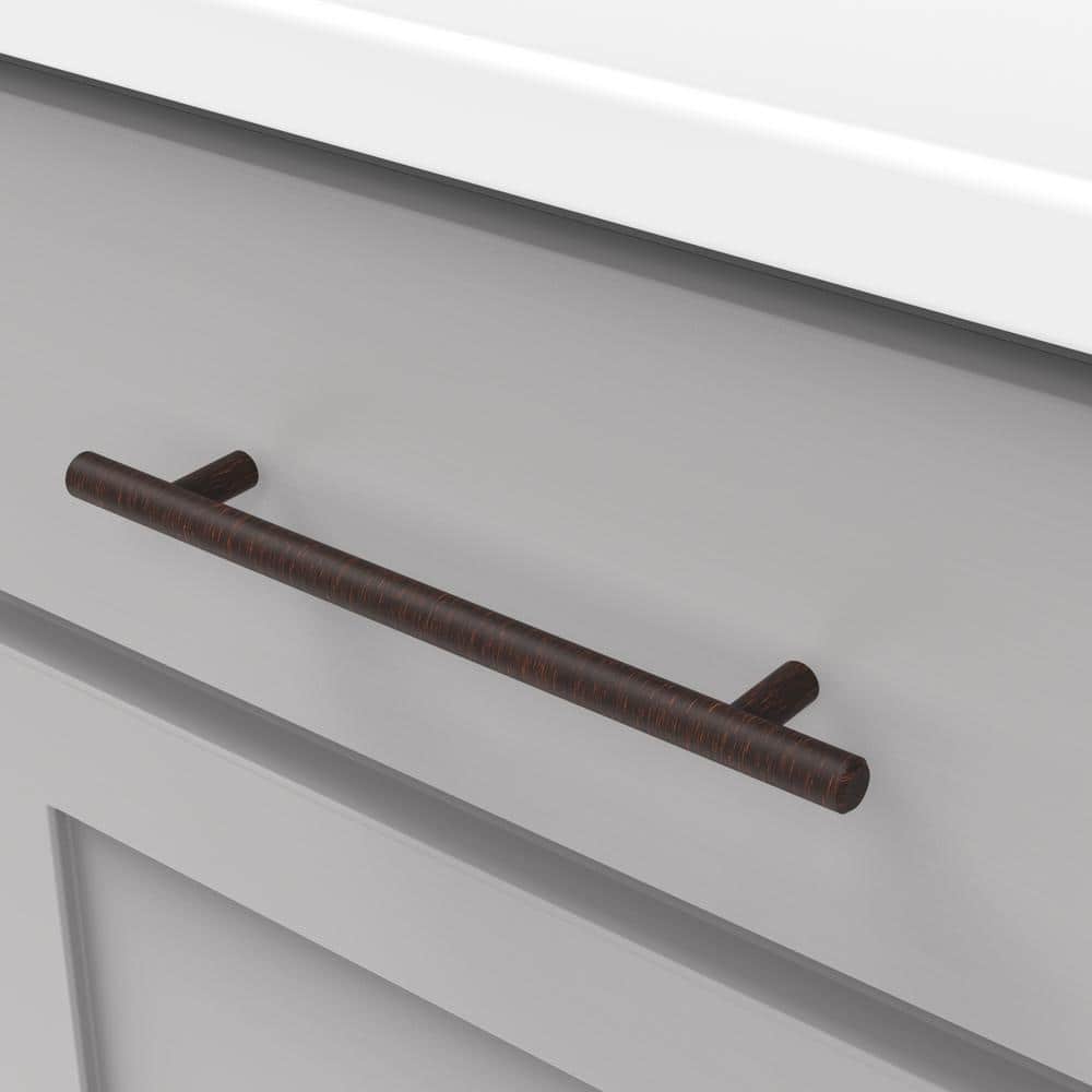 Vintage Bronze Modern Bar Pull Cabinet Handles with Mounting Hardware