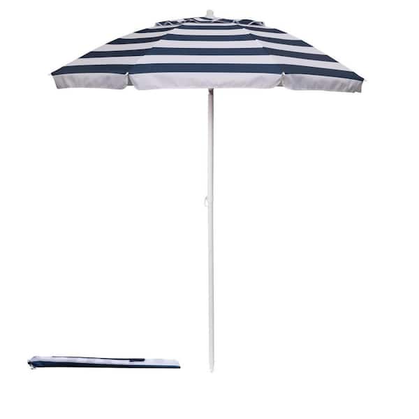 blue patio umbrella canada Tilt | Auto-Tilt, LED Lighting, Wind Resistant | Commercial Grade | Sunbrella Dark Umbrella Stand Labatt Blue 6' Market Patio