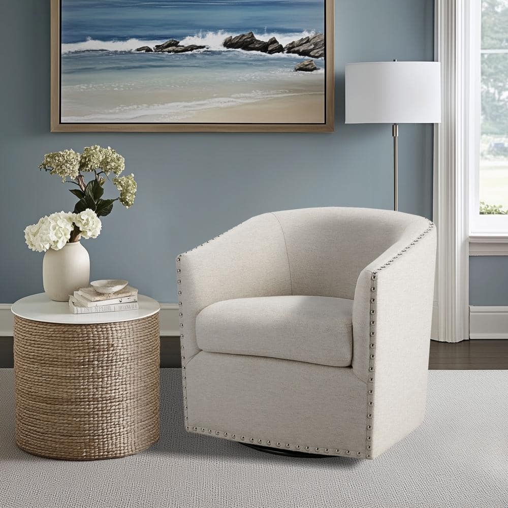 Madison Park Memo Natural Multi 360° Swivel Chair MP103-0236 - The