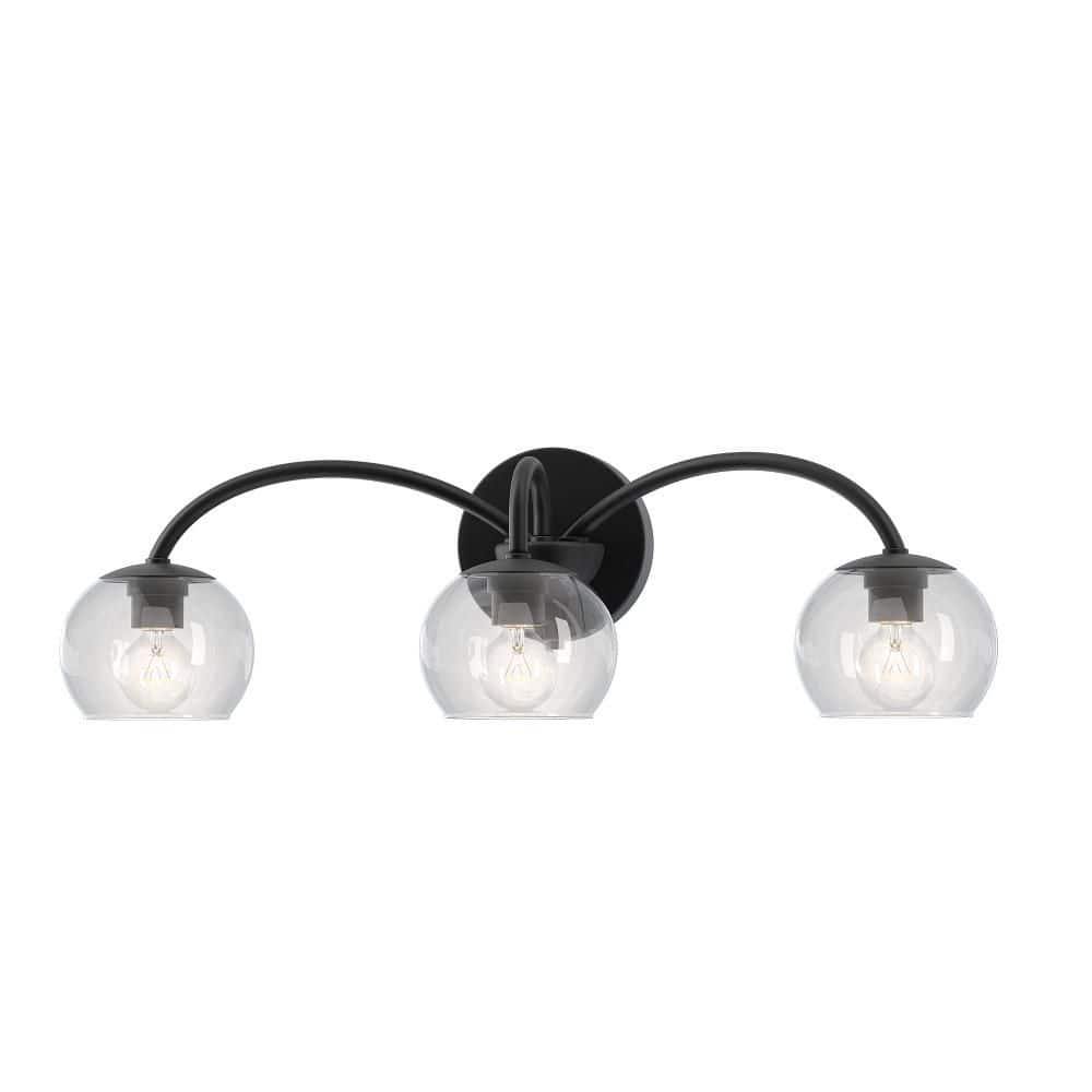 Belford 24 in. Plug and Play 3-Light Matte Black Vanity Light with SkyPlug price history on PriceWatchPro