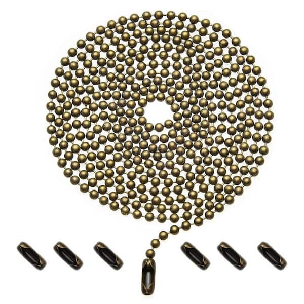 59-inch Bronze Ceiling Fan Pull Chains with Connector 6-Pack Durable Rust-Proof Extension for High Ceilings