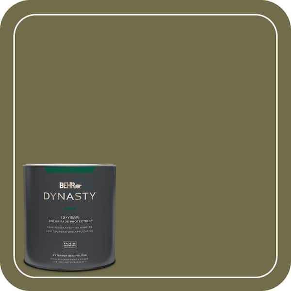 BEHR DYNASTY 1 qt. #390F-7 Wilderness Semi-Gloss Exterior Stain-Blocking Paint & Primer