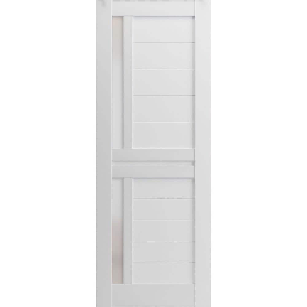 28 in. x 84 in. Solid Wood Frosted Glass White Interior Door Slab price history on PriceWatchPro