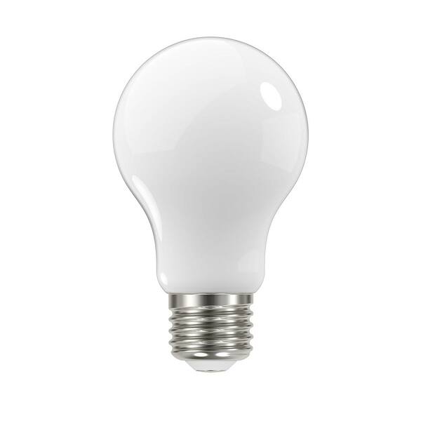 Photo 1 of 40-Watt Equivalent A19 Dimmable Frosted Glass Filament LED Light Bulb Daylight (4-Pack)