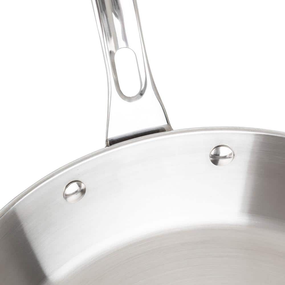 12-Inch Stainless Steel Induction Frying Pan with Lid