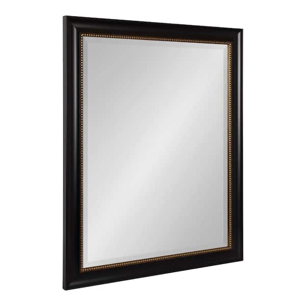 Parodi Black 26 in. W x 32 in. H Rectangle Plastic Wall Mirror