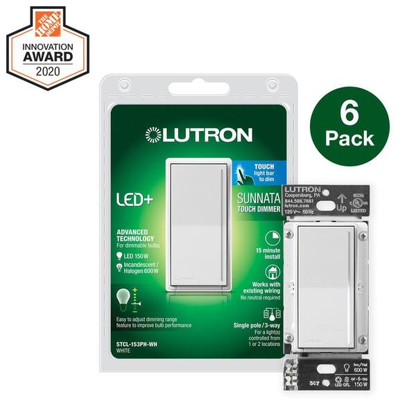 Lutron Sunnata Touch Dimmer with LED+ Advanced Technology for Superior