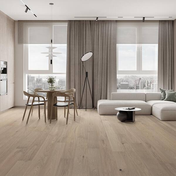Malibu Wide Plank La Playa French Oak 3/8 in. T x 6.5 in. W Click Lock Wire Brushed Engineered Hardwood Flooring (945.5 sq. ft./pallet)