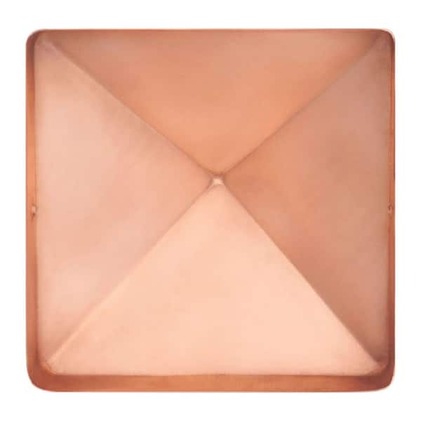 Protectyte NOMINAL 8 in. x 8 in. Pyramid Slip Over Copper Fence Post Cap