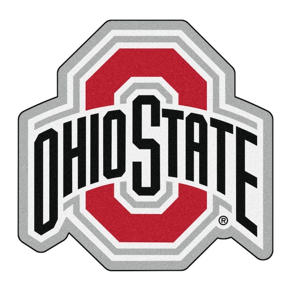 FANMATS NCAA Ohio State University Gray 3 ft. x 4 ft. Specialty Area Rug