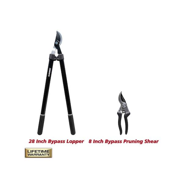 2-Piece Garden Tool Set (Lopper and Pruning Shears)