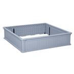 Grey Plastic Raise Garden Bed Kit with Easy Assembly