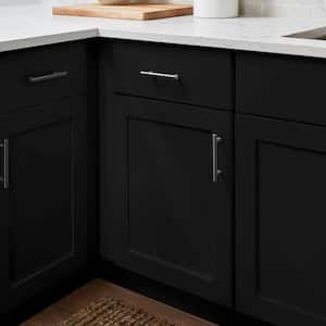 Avondale 18 in. W x 24 in. D x 34.5 in. H in Raven Black Ready to Assemble Plywood Shaker Base Kitchen Cabinet