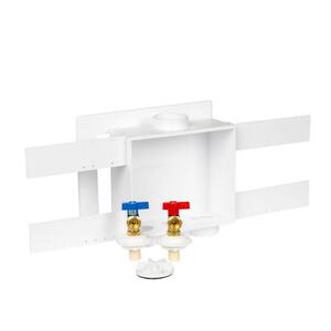 Quadtro 1/2 in. CPVC Washing Machine Outlet Box with Water Hammer Arrestor