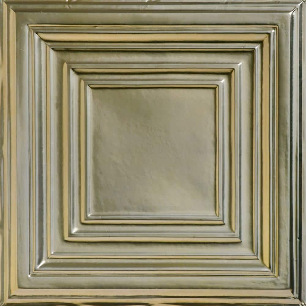 Williamsburg Gold Nugget 2 ft. x 2 ft. Decorative Lay-in Tin Ceiling Tile (24 sq. ft./case) price history on PriceWatchPro