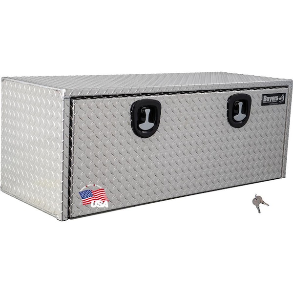 Buyers Products Company 18 in. x 18 in. x 48 in. Diamond Plate Tread Aluminum Underbody Truck Tool Box