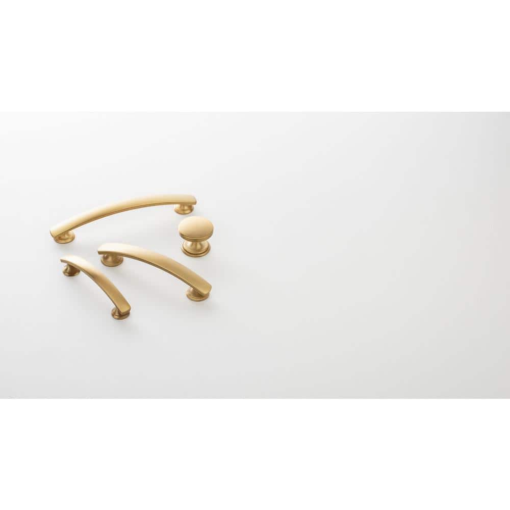 Brushed Golden Brass Modern Bar Cabinet Pulls
