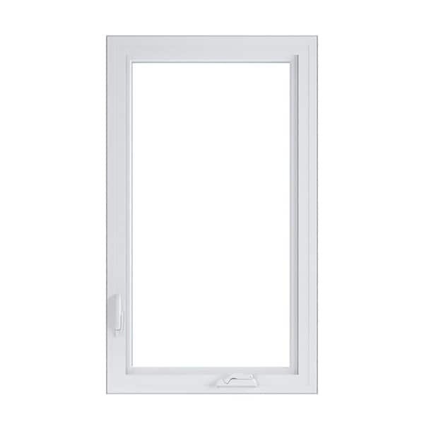 American Craftsman 28.375 in. x 48 in. 70 Series White Casement Low-E Argon Glass Left-Hand VinylFin Window, Screen Incl