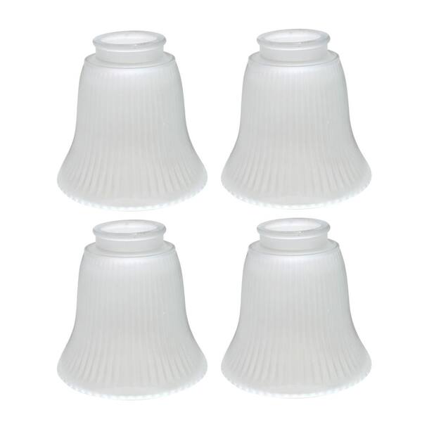 Aspen Creative Corporation 4-1/2 in. Frosted Ribbed Bell Shaped Ceiling ...