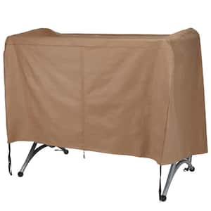 Duck Covers Essential 92 in. W x 62 in. D x 58 in. H Latte Canopy Swing Cover