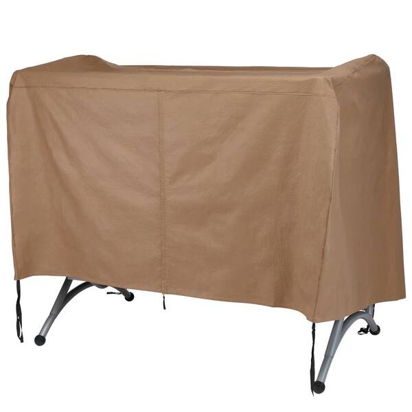 Duck Covers Essential 82 in. W x 62 in. D x 58 in. H Latte Canopy Swing Cover