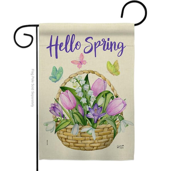 Angeleno Heritage MADE AND DESIGNED LOS ANGELES CALIFORNIA 13 in. x 18.5 in. Spring Double-Sided Garden Flag Spring Decorative Vertical Flags