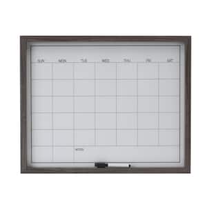 Set of 3-Gray Home/Office Boards, Dry Erase, Calendar, and Cork Board