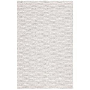 Sisal All-Weather Light Gray/Ivory 4 ft. x 6 ft. Solid Woven Indoor/Outdoor Area Rug