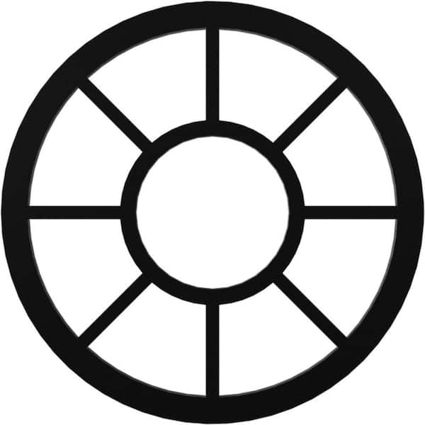 Ekena Millwork 28 in. O.D. x 4 in. I.D. x 3/4 in. P Grace Architectural Grade PVC Pierced Ceiling Medallion