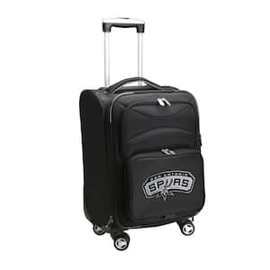 NBA San Antonio Spurs 21 in. Black Carry-On Spinner Softside Suitcase