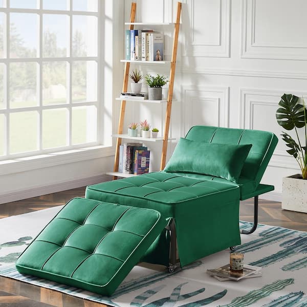 Green single store sofa bed