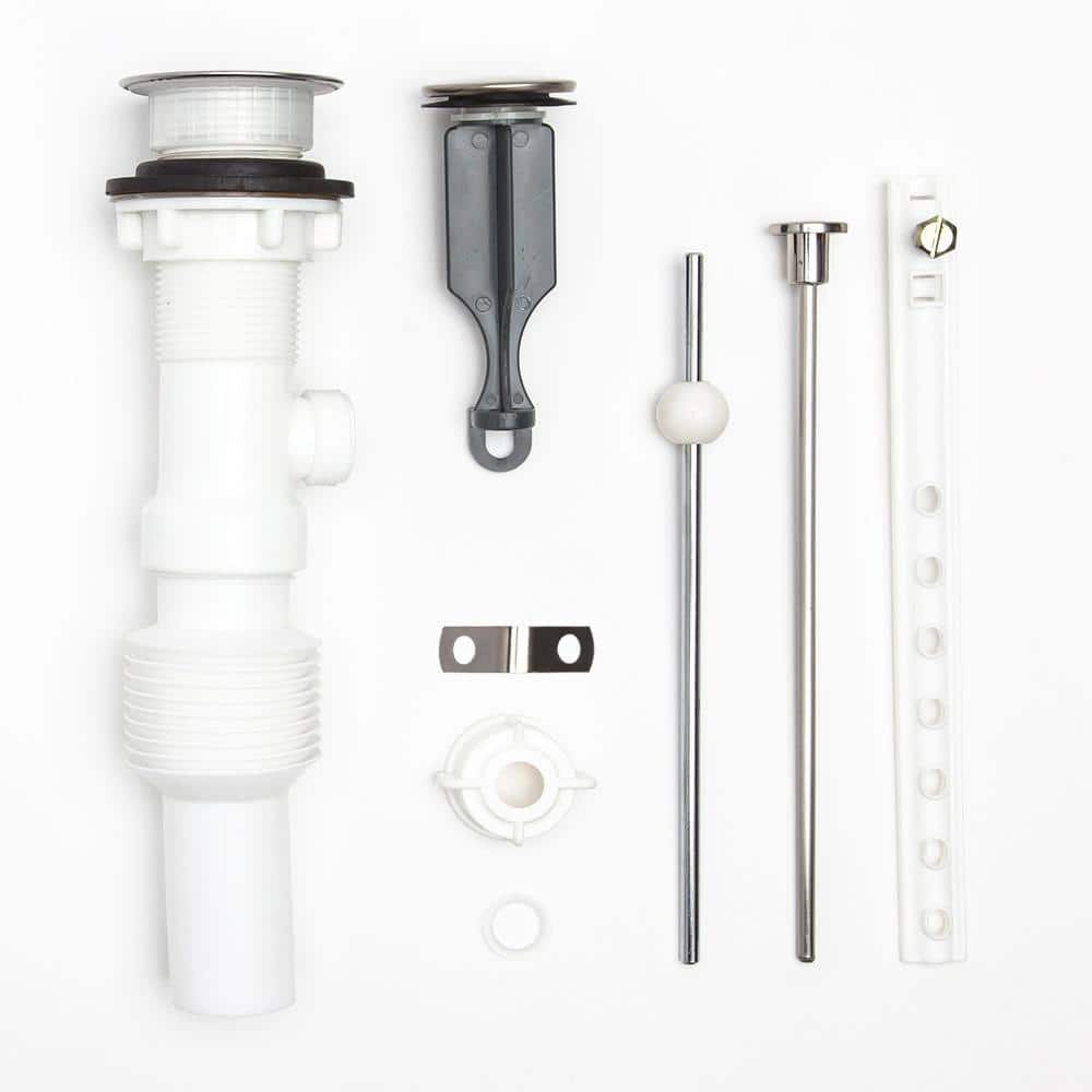 "FlexPOPUP Bathroom Pop-Up Drain with Ball Rod, Flex-n-Fit Body w/ Overflow, 1.6-2"" Sink Hole, Brushed Nickel" price history on PriceWatchPro