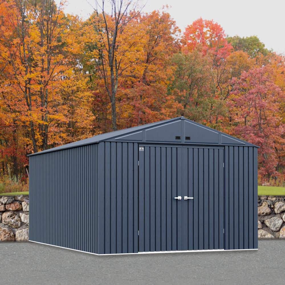 Arrow Elite Storage Shed 14 ft. W x 10 ft. D x 8 ft. H Metal Shed