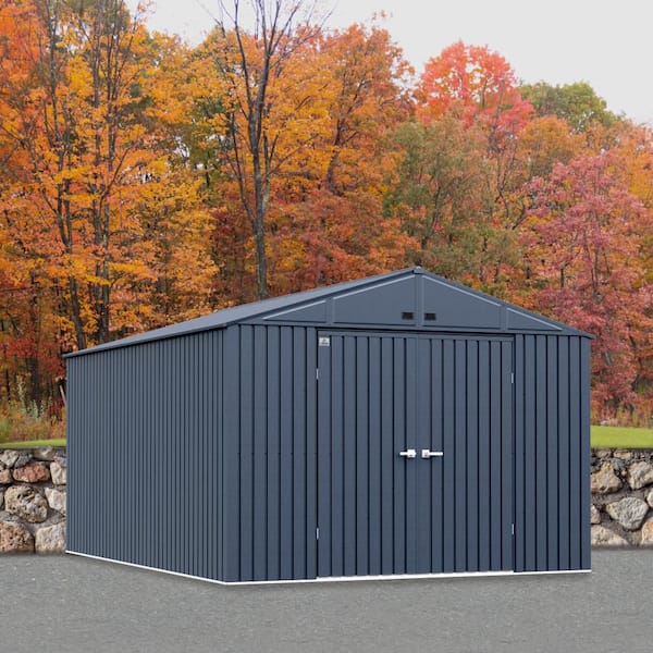 Arrow Elite Storage Shed 14 ft. W x 10 ft. D x 8 ft. H Metal Shed