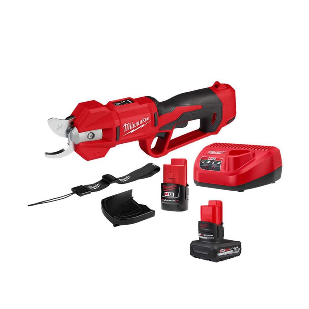 M12 12V Cordless Brushless Pruner Shears Kit W/ 2.0 Ah Battery & Charger, M12 High Output 5.0 Ah Battery price history on PriceWatchPro