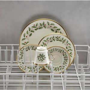 Holiday 6-Piece Seasonal Ivory Bone China Dinnerware Set (Service for 6)