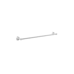Waverly Place Collection 30 in. Back to Back Shower Door Towel Bar in Satin Chrome