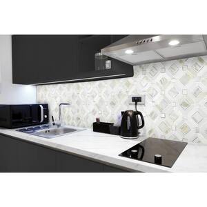 Milano Silver Pattern 11.85 in. x 11.85 in. Mixed Metal Mesh-Mounted Mosaic Tile (9.8 sq. ft./Case)
