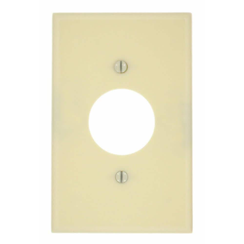 1-Gang Ivory 1.406 in. Single Outlet/Receptacle Plastic Midway/Midsize Wall Plate (1-Pack) 80504-I price history on PriceWatchPro