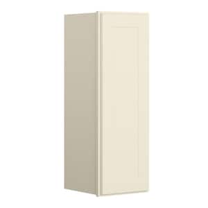 Newport Wall Cabinet Antique White Shaker Style Plywood Stock 1-Door 12 in. W x 12 in. D x 30 in. H