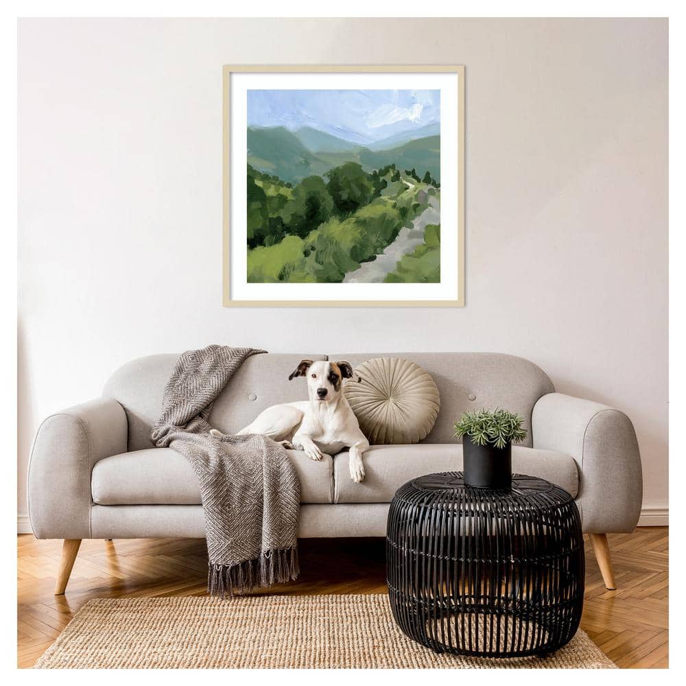 Victoria Barnes Tree Lined Path I Framed Scenic Print