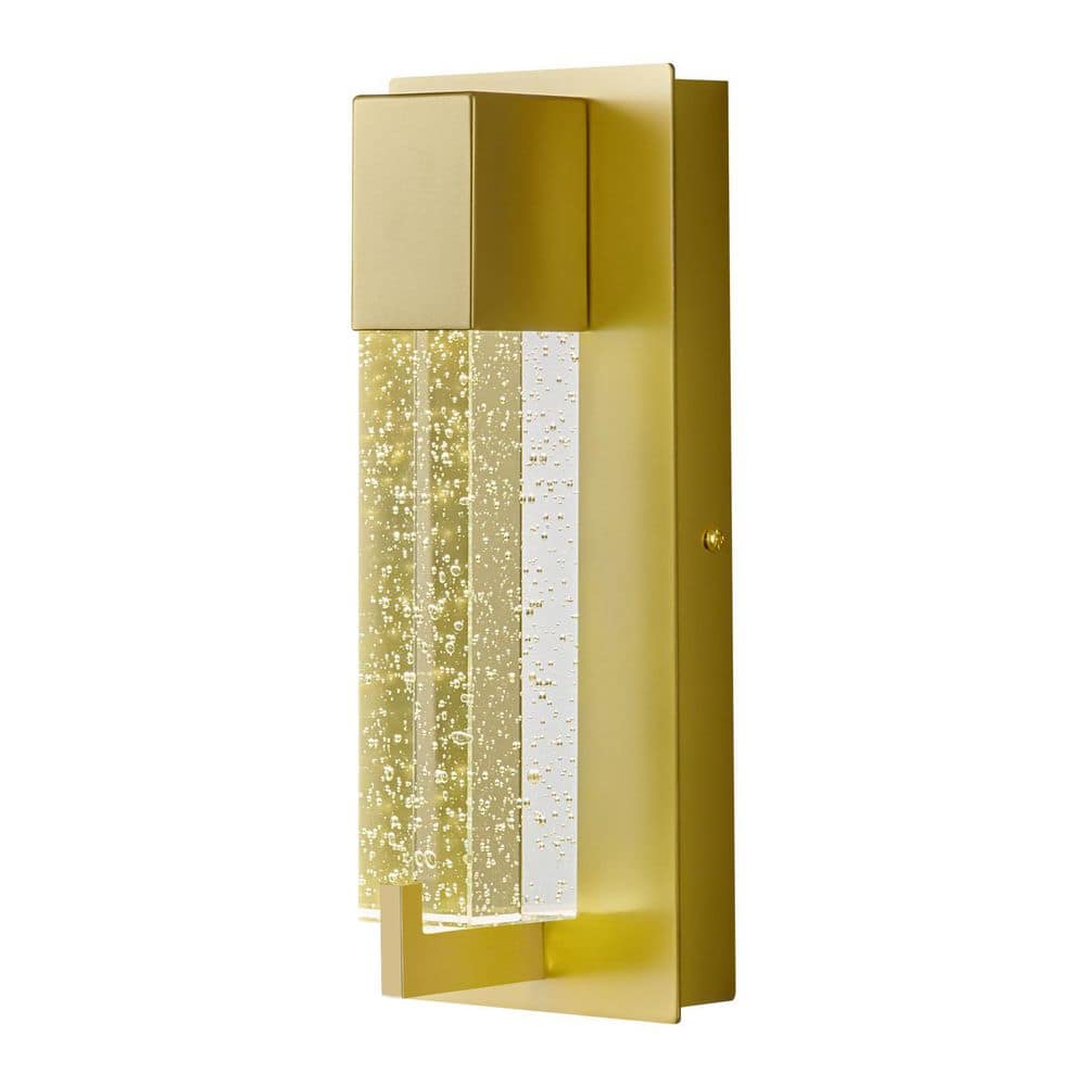 Home Lighting 4.72 in. 1-Light Gold Modern Crystal Wall Sconces for Living Room Bedroom(1-Pack) price history on PriceWatchPro