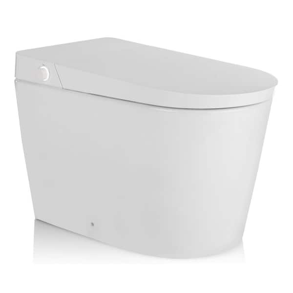 Alpha Bidet UXT Pearl 1.28 GPF Elongated Smart Toilet With Next Gen Bidet Tech in White, Auto Open, Auto Flush, Endless Warm Water