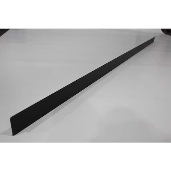 Dec-Tec Dec-Clad 3 in. x 1/2 in. x 1/2 in. x 8 ft. PVC Galvanized Kickout Black
