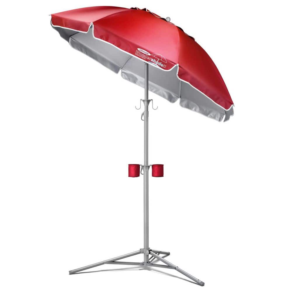 5 ft. Beach Umbrella Portable Sun Shade Umbrella for Instant Lightweight an