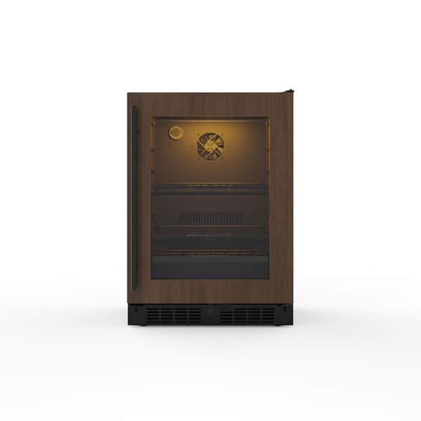 Signature 24 in. 84 Can and 13 Bottle Panel-Ready Single Door Single Zone Built-In Beverage and Wine Cooler