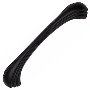 4-9/16 in. Center-to-Center Matte Black Shell Series Cabinet Pulls (10-Pack)