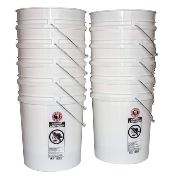 L40GTSRS - BPA Free Food Grade 3.5 - 7 Gallon White Bucket Lid with Pour  Spout - ePackageSupply